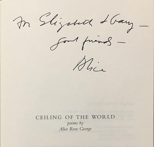 Alice Rose George, Ceiling of the World, 1996