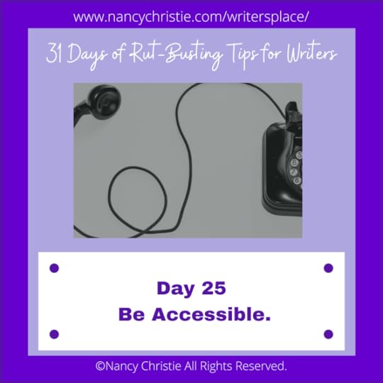 Day 25 — Be Accessible.