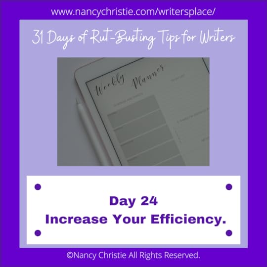 Day 24 — Increase Your Efficiency.