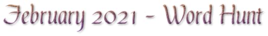 February 2021 - Word Hunt