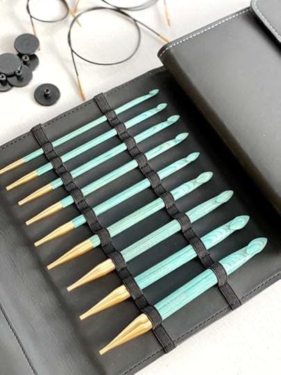 Vickie Howell Aqua Interchangeable Tunisian Crochet Hook Set, manufactured by Knitter's Pride