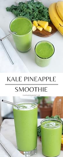 Kale Pineapple Smoothie | Plant-Based on a Budget | #smoothie #kale #pineapple #tropical #vegan #breakfast #plantbasedonabudget