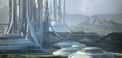 futuristic city