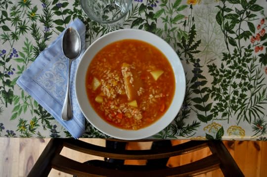 Rice and Potato Soup with Parmesan