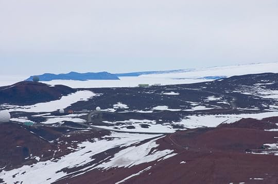 Cape Evans, and the science huts up on Arrival Heights …