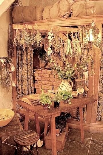 Pin by Tina Horn on ~ Little Herb Shop ~ | Kitchen witch, Witch cottage, Decor