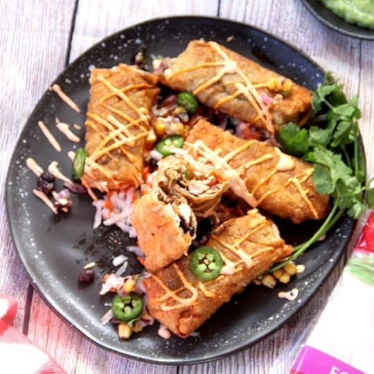 Chicken Taco Egg Rolls