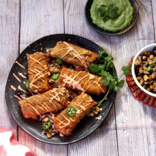 Chicken Taco Egg Rolls