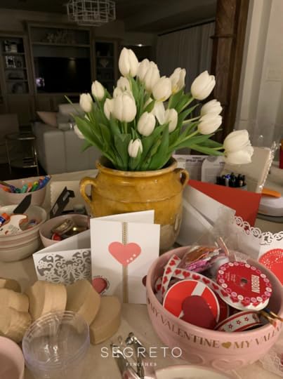 Valentine's Day Craft Table