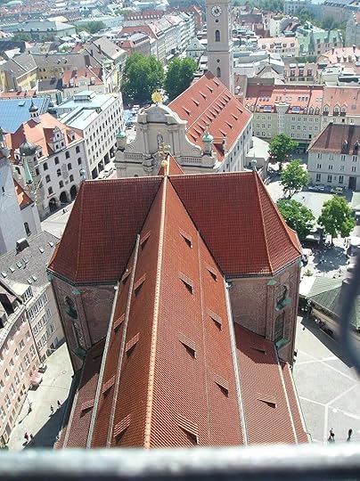 Looking down on St. Peterskirche from the tower (Photo courtesy of Stephen Sundin, July 2007)
