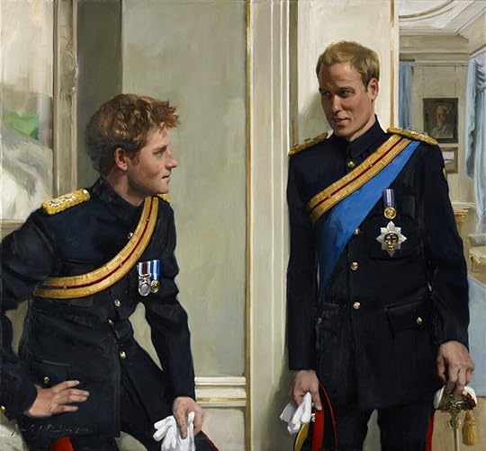 A double portrait of Prince Harry and Prince William, 2009, Nikki Philipps