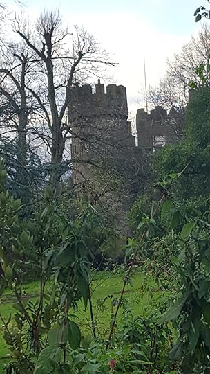 A turret behind the trees. Malahide Castle.