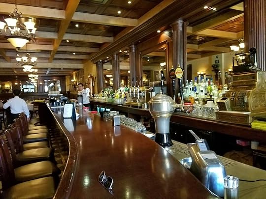 The bar at Caesar's of Tijuana. The draft beer is ice cold, local and there's a house variety