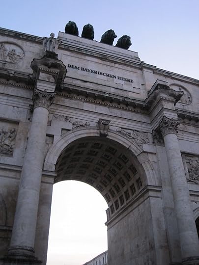 Siegestor, Munich, Germany, showing inscription on front (Photo courtesy of Morgan Tarpley Smith)