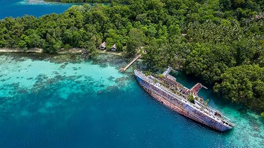 abandoned ship in Solomon Islands