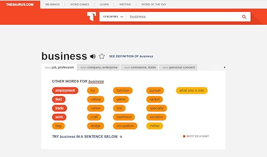 thesaurus names for business