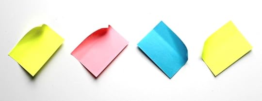 write your name idea words onto post it notes