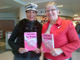 Dionne Warner and Deana Driver at a Never Leave Your Wingman book signing, Feb. 7, 2013