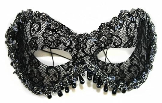 Black Lace Fashion Raindrop Mask | Masquerade Express