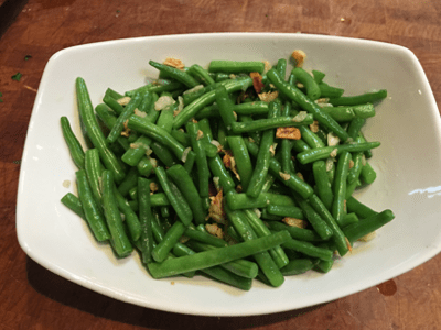 green beans with garlic