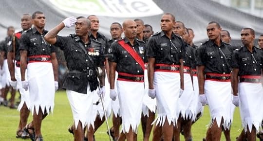 photo of Fijian police in uniform