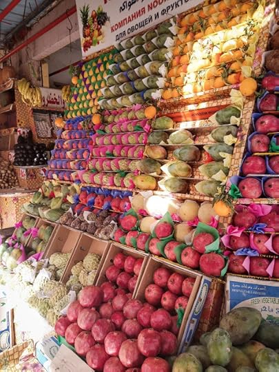 Not even a fruit market was easy to navigate, price-wise, Egypt