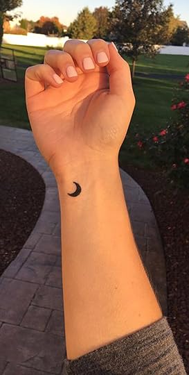 Image result for simple crescent moon tattoo wrist