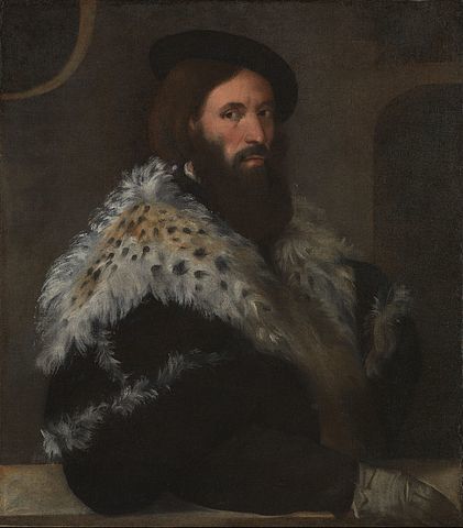Girolamo Fracastoro portrait, by Titian