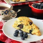 scone on plate on tea table