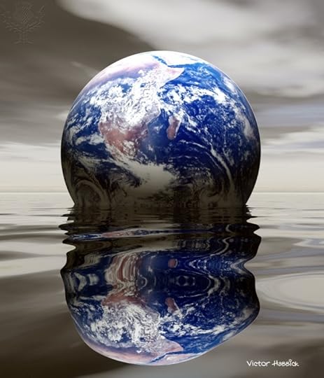 Planet dipped in a puddle