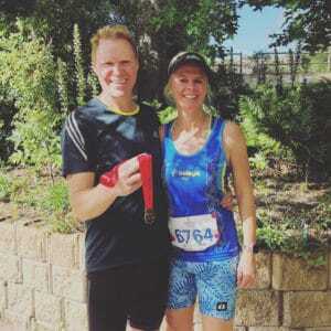 Neil and Mandi after a run