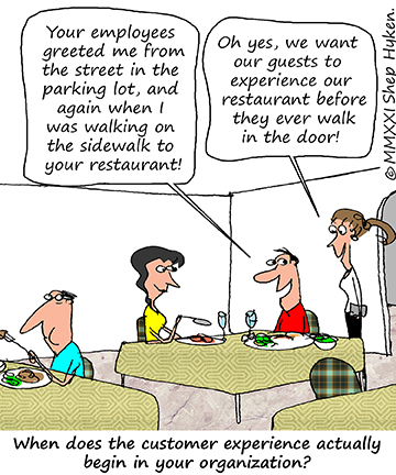 Diners in a Restaurants Speak to the Waiter