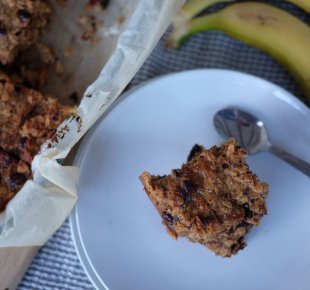 banaan-pinda flapjack