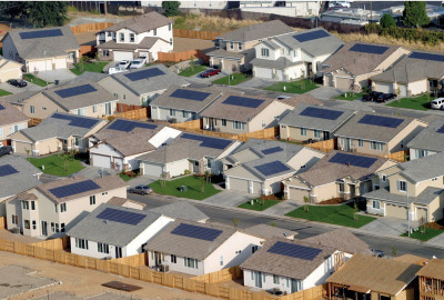 homes outfitted with solar cells