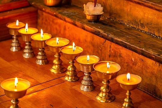 Tibetan new year candles