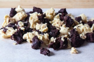 alternate dough in blobs