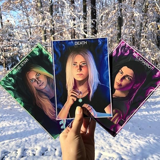 “His amusement lit a rage inside of me that was hungry for revenge. When I was free of this cage, I’d make them pay.” - The Hidden Legacy ✨ __________________________________Hey book charmers! These gorgeous character tarot cards were designed by the incredibly talented @myvalenstyles based on the three female leads in The Hidden Legacy series. Faye is the Death card due to her ability. Rachel is the Chariot because of her confidence and overcoming of conflicts. And Hannah is the Star because of the inspiration and hope she offers her friends. Would you be interested in a giveaway for character art in the future? _________________________________If you haven’t had a chance to yet, you can still vote for The Broken Rivalry in the Evernight Readers’ Choice Awards! It’s category # 19 under “Evernight Teen”. The link is in my bio! Thank you, friends! 🥰 _________________________________QOTD: if you had to choose one book genre to 