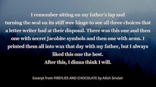 Excerpt from FIREFLIES AND CHOCOLATE featuring letter seals.