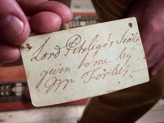 Label on Lord Pitsligo's letter seals