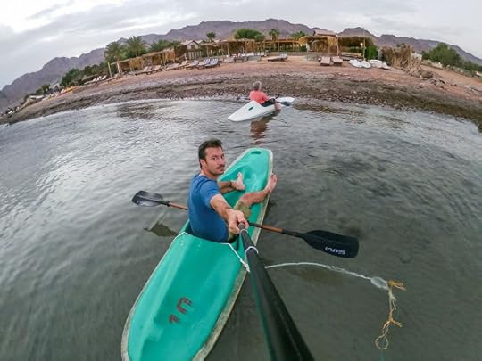 Sea kayaking in Nuweiba, Egypt