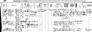 Dorothea Woolsey passenger list