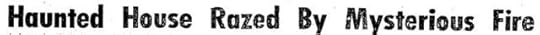 haunted house headline