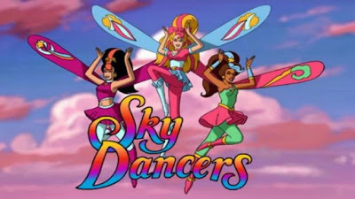 Sky Dancers bumper featuring the female Sky Dancers--Jade, Angelica, and Camille