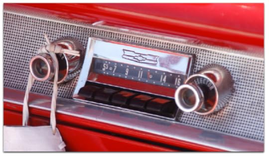 AM radio in an old chevy convertible