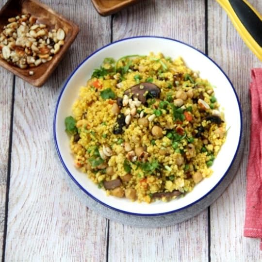 Golden Millet, Chickpea, and Vegetable Pulao 