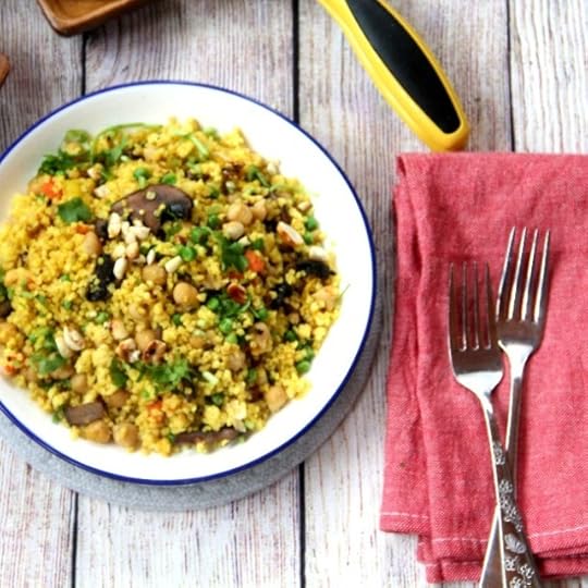 Golden Millet, Chickpea, and Vegetable Pulao
