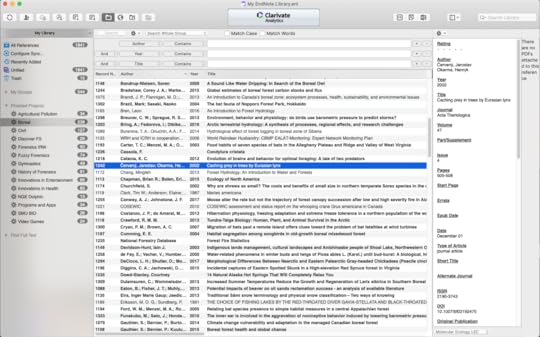 Reference manager database file