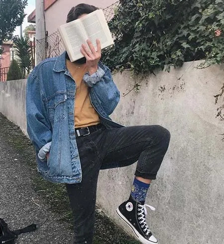soft boy reading a book