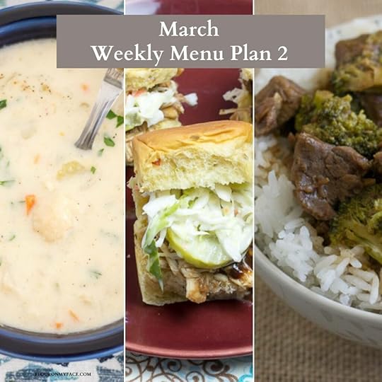 March Weekly Menu Plan Preview.