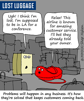 Two Bags of Luggage in the Lost Luggage Facility Talk to Each Other